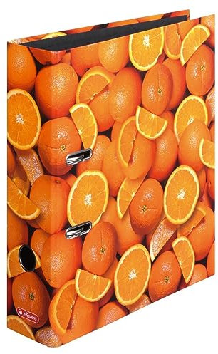 Herlitz Ordner A4, 8 cm Rückenbreite , Orangen