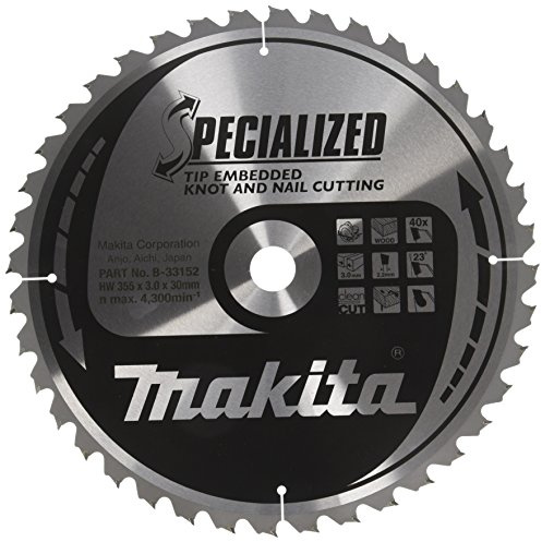 Makita Specialized Saegeblatt, 355 x 30 mm, 40Z, B-33152