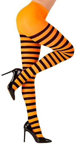 W WIDMANN MILANO Party Fashion - Medias, rayas, 70 DEN, Halloween, disfraces