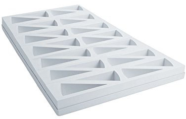 Martellato Plastique en Forme de Pelle à Tarte Moule à Plateau, 60 x 40 x 4 cm, Blanc
