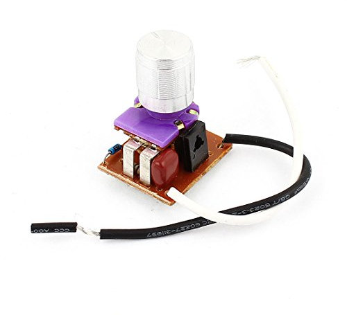 Aexit Silver Tone 14mm Dia Knob Light Dimmer Control Switch AC220V 1-3A (456430c19145a6f4a821a58f68b64e9e)