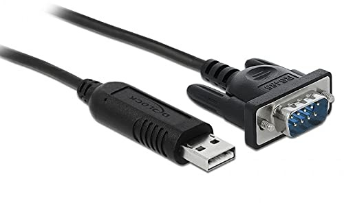 DELOCK Adaptador de USB 2.0 A Serial RS-485 con protector ESD de 15 KV Y una compacta carcasa de CONECTOR SERIAL