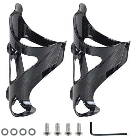 ROADNADO Carbon Flaschenhalter, Carbon Wasserflaschenhalter für Rennräder Fahrrad MTB Flaschenhalter Radfahren Flaschenhalter 28g Ultraleicht und Stark Anzug für Wasserkocher 72-74mm Durchmesser