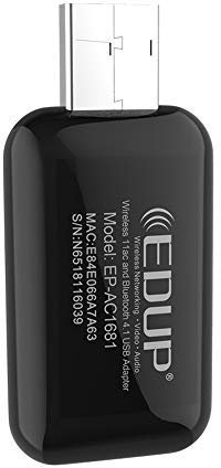 EP-AC1681 1300Mbps USB WIFI Adaptador Bluetooth Transmisor Tarjeta de red inalámbrica USB externa de banda dual portátil 802.11ac para computadora portátil
