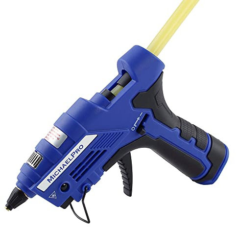 MichaelPro MP013006 Butane Powered Glue Gun, Cordless Fast Heating Gas Hot Glue Gun with Self-Regulating Temperature for DIY, Arts & Crafts, Woodworking, Home Repairs & More