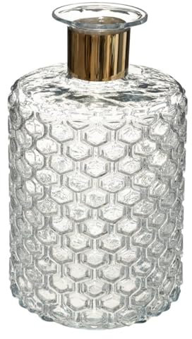 Atmosphera - Vase Suite - Metall - H26-5 cm - Transparent