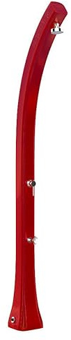 Doccia Solare da Giardino 28L Miscelatore e Lavapiedi Arkema Happy Five Ruby