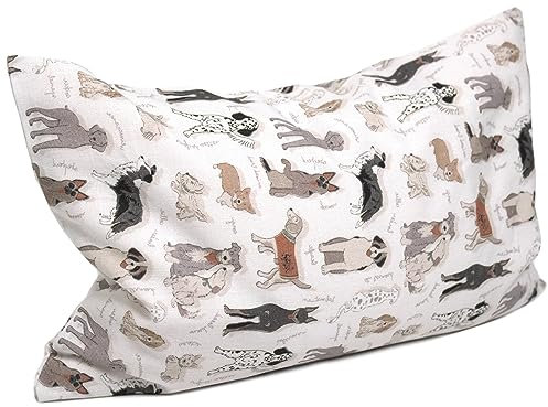 Melissekissen Duftkissen - Kräuterkissen 30x20cm Bio-Baumwolle Liebe Hunde + Bio-Inlett - 100% naturrein. Bio-Melisse + Bio-Dinkelspelz
