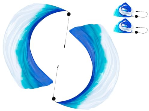 Anlising 2PCS Balle de Danse du Ventre, Poi Ball Voile de Soie, Voile De Danse du Ventre, Balles pour La Danse du Ventre, pour La Danse du Ventre, Les Spectacles, Les FêTes, Spectacle de Danse