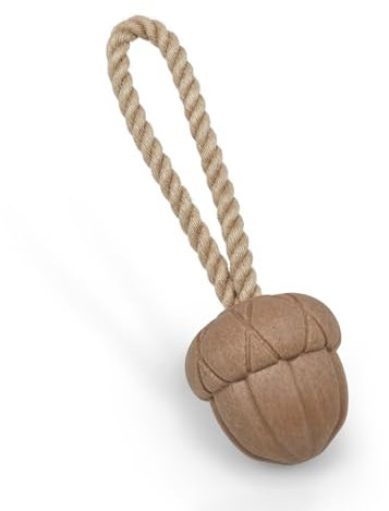Petface Acorn on a Rope Dog Toy (Pack of 1)