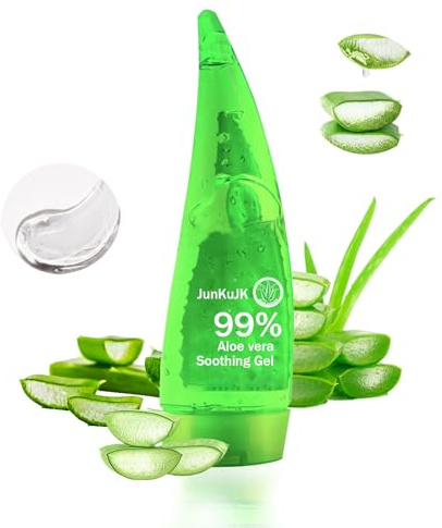 JunKuJK 99% Purity Aloe Vera Gel,260ml - Hydrating Aloe Vera Gel for Face and Skin,No Sticky Moisturizing Aloe Gel A
