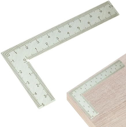 Heavy-Duty Stainless Steel Ox Tools Square - Professional L-Shaped Ruler for Carpentry, Framing, Stairs and Building Projects