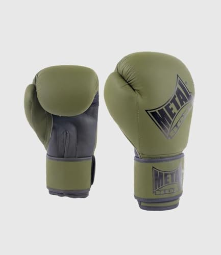 METAL BOXE Gants de Boxe Entraînement Kaki 08 oz