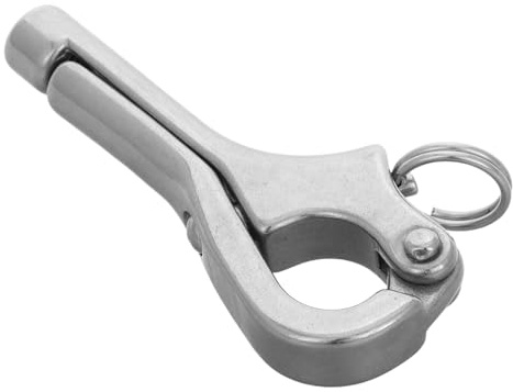 LAPYAPPE Crochet de Sécurité Marin Mécanisme Auto-bloquant Compact à Dégagement Rapide en Acier Inoxydable 316 pour Environnements Marins et Bateaux