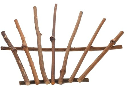 JUMPLAWN Holz Zweige Für Handwerk DIY Natürliche Holzäste Dekorationszubehör Für Basteln Wandkunst Und Ganzjährige Innendekoration