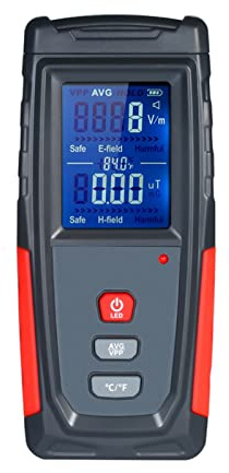 Contatore Geiger High Precision Handheld Mini Digital LCD EMF. Contatore del tester del tester del dispositivo di radiatore del campo elettromagnetico del tester