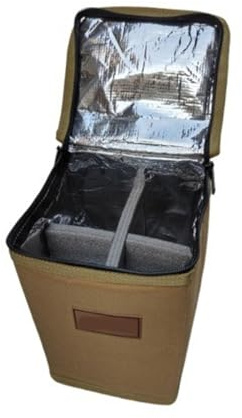 Psdndeww Kleine Brennstoffe Zylinder Aufbewahrungstasche Camping Tanks Aufbewahrungstasche Kraftstoffe Zylinder Schutzhülle Campingdosen Tragetasche, khaki, S