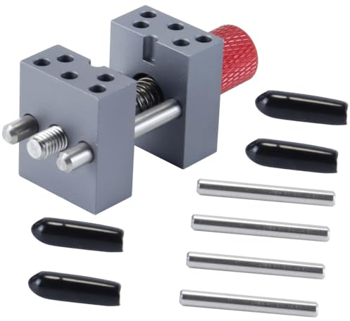 Orivin Hochpräziser Mini-Schraubstock, Durchmesser verstellbar, paralleler Tischschraubstock, kleine flache Klemme für Modellbauwerkzeuge, Schmuck