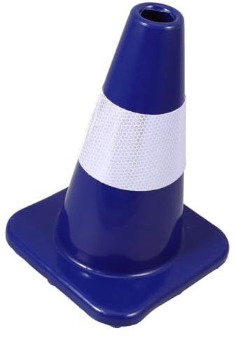 SAFIGLE Cono de Tráfico de PVC Naranja Bandas Reflectantes Peso 058 Kg Tamaño 30X20X20 CM Cono de Seguridad Vial para Estacionamiento y Señalización Carretera