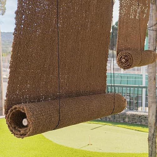 VDC Store en coco naturelle, 100 % occultant, fibre tressée, 1,5 x 2,4 m pour balcons et terrasses