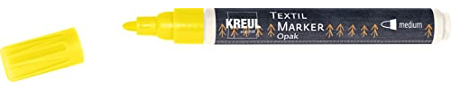 Kreul 92761 - Javana Texi Mäx Opak Stoffmalstift, 2-4 mm, gelb