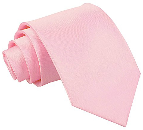 DQT Mens Plain Satin Tie – Wedding, Business & Formal Necktie (Skinny, Slim & Classic Widths)