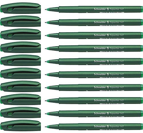 Schneider Topwriter 147 Schreibgeräte Faserschreiber (0,6 mm) 10er Packung grün