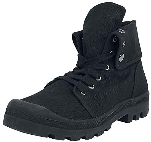 Brandit Chaussures Militaires Montantes En Toile Unisexe Bottes noir Tissu