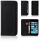 32nd Klassische Series - Lederhülle Case Cover für Apple iPhone 5, 5S & SE (2016), Echtleder Hülle Entwurf gemacht Mit Kartensteckplatz, Magnetisch und Standfuß - Schwarz