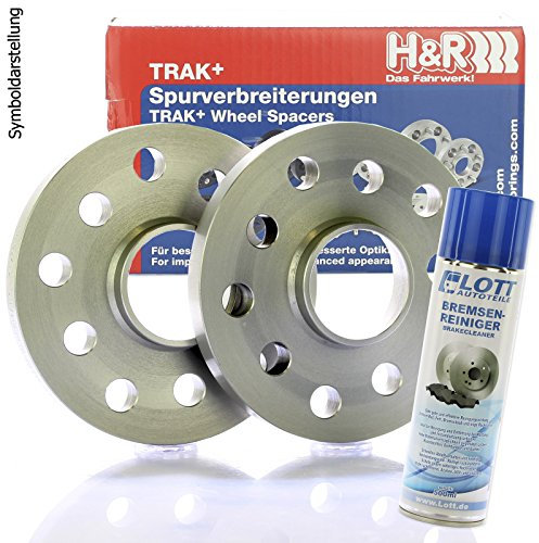 H&R DR Spurplatten Spurverbreiterung Distanzscheibe 5x108 20mm // 2x10mm + Bremsenreiniger