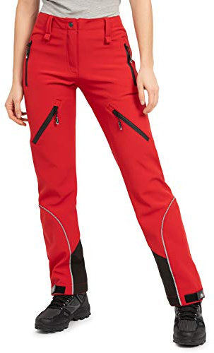 Rock Creek Softshellhose Damen Outdoor Wanderhose D-444 | Wasserabweisende Funktionshose für Frauen, Trekkingbekleidung für Wandern, Camping, Freizeit und wechselhaftes Wetter