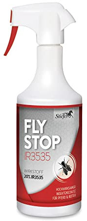 Stiefel Flystop IR für Pferde – Hochwirksamer, nahezu geruchloser Insektenschutz für Pferd & Reiter – Fliegenspray mit Langzeitwirkung gegen Mücken, Bremsen & Zecken – 650 ml
