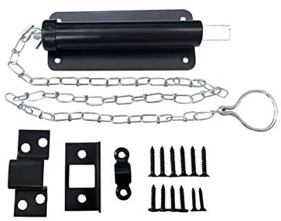 QCAA Chain Bolt, 6, Matte Black, 1 Pack, Made in Taiwan