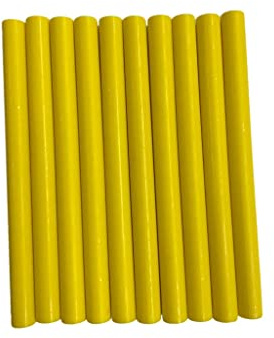 10 Stück matt gelbe Klebepistole Siegelwachs Sticks für Wachssiegel, Stempeln