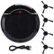 Okuyonic Aspirateur Robot, Aspirateur Intelligent Mini Robot Aspirateur Balayeuse avec Brosse Bilatérale Lengthen pour Bureau à Domicile