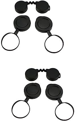 PartyKindom 2sets Objective Lens Cap Cover Rain Guard Replacement Accessory for Binoculars