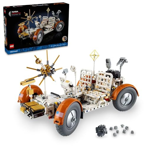 Lego Technic Apollo Lunar Roving Vehicle – LRV, modèle Space Rover NASA pour Adultes, Ensemble d'espace à Construire avec détails Authentiques, Cadeau de Collection pour Les Fans de Science, 42182