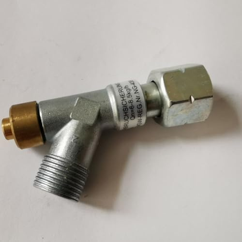 Gas Schlauchbruchsicherung 3/8 SBS manuell für Lötbrenner Gasbrenner Abflammgeräte und Unkrautbrenner-vernichter