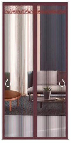 Magnetic Fly Screen Door, Heavy Duty Door Screen, Anti Mosquito Mesh Fly Curtain, Side Opening Fly Screens for Doors, Fly Screens for Patio Doors (90x205cm,Tiaoka)