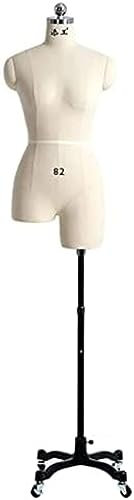 Schaufensterpuppe, weiblicher Schaufensterpuppen-Torso mit Universalrädern, Schneiderpuppe, Büste, halbes Bein, Schneiderpuppen zum Nähen von Kleidung für Mädchen, Geschenk für Anfänger, De