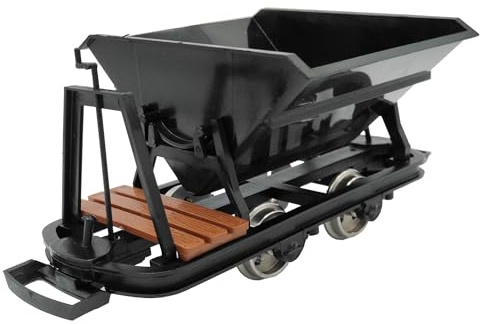 ML-Train Kipplore mit Bremserbühne schwarz - Grubenhunt Feldbahnwagen | Selbstbauwagen/Bausatzwagen - Gartenbahn Spur G