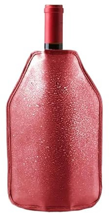 Secchiello per champagne Raffreddatore for vino, porta vino, borsa for ghiaccio, gelatina, picnic, bevande, raffreddatore for vino, borsa for bottiglie di vino, raffreddatore for bevande(Red)