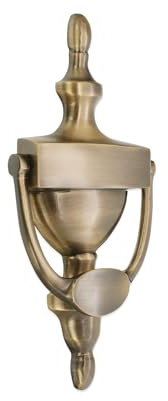 Infinity Decor Traditioneller Türklopfer aus massivem Messing, 200 mm, Urnenform, antikes Messing, Klopfer für Eingangstür, Tor, Möbel
