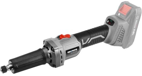 GRAPHITE Akku Geradschleifer 18V Akku, Bürstenloser Elektro Geradschleifer (ohne Akku) Geradschleifer mit 2 Schlüsseln Drehzahl 10.000 – 26.000 min-1
