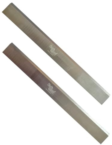OMNIVOR - 2 X Fers de Rechange pour Raboteuse ou Dégauchisseuse | Lames de Rabot Réaffutables | 260 x 20 x 2.5 mm | Outil de Travail du Bois Dur ou Bois Tendre | Acier HSS