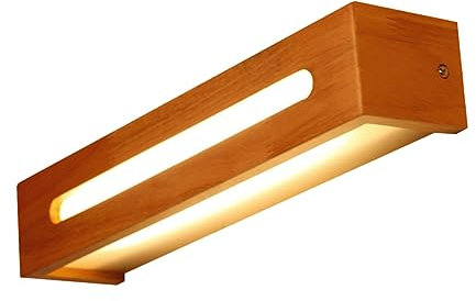 VILLCASE Led-wandspiegelleuchte Für Badezimmer Schminktischleuchten Moderne Badezimmerbeleuchtung Holz Spiegel Lichter Eitelkeit Leuchten Innen