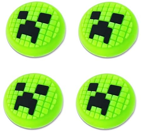 Capuchons Joystick pour PlayStation 5,Souple Silicone Cap Joystick pour PS5 | 4 Pcs Capuchons Joystick pour PS5 Embouts de Pouce pour Manette Mignon Capuchons pour Sticks Analogiques Thumb Grips (Vert)