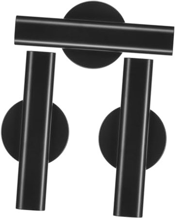 OUNONA 3piezas Floreros para Decorar Jarrones Negros Unidades Soporte De Pared Decoración De Hogar Nórdico