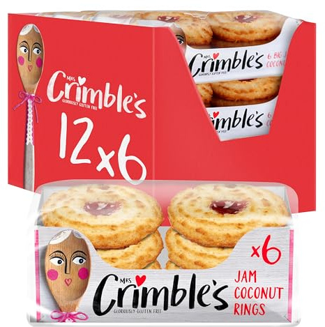 MRS. CRIMBLE'S GLORIOUSLY GLUTEN FREE - Galletas de Coco y Fresa - 12 X