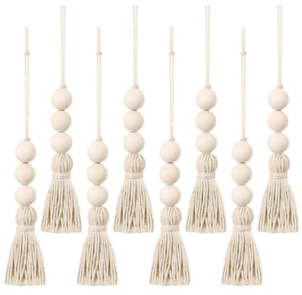 LOVIVER 8x Ornamenti con nappe, pendenti con nappe, decorazioni da appendere, decorazioni da parete per tende, fondali, dormitori, soggiorni, per la casa